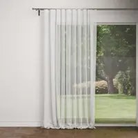 Тюль на ленте Leopar 300x280 см геометрия цвет молочный