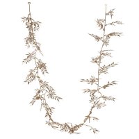 Новогоднее украшение Гирлянда 10x175 см цвет золотой