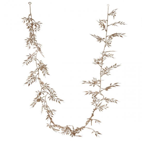 Новогоднее украшение Гирлянда 10x175 см цвет золотой