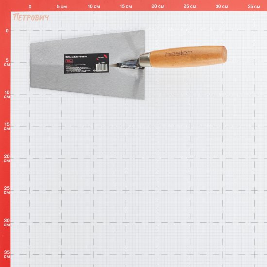 Кельма плиточника Hesler/Wenzo 180 мм с деревянной ручкой