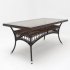 Стол садовый прямоугольный Deco 160x85x75 см пластик темно-коричневый
