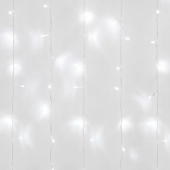 Гирлянда светодиодная занавес Uniel ULD-C6030-450/TTK электрическая 6x3 м белый свет 1 режим 450 ламп цвет прозрачный