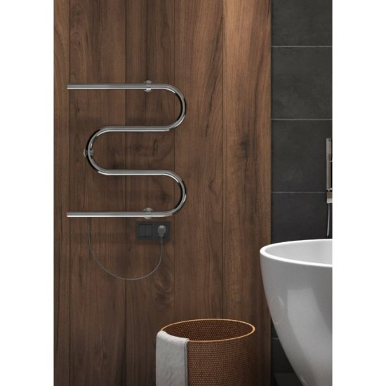 Полированный полотенцесушитель INDIGO M electro