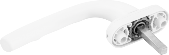 Ручка оконная 37 мм металл цвет белый