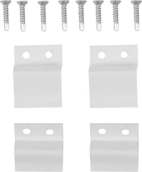 Крепление для москитной сетки цвет белый (4 кронштейна)