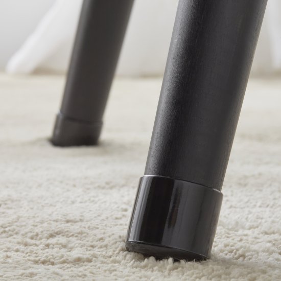 Насадка пластик 30 мм, цвет черный, 4 шт.