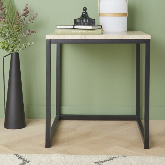 Насадка пластик 21x21 мм, цвет черный, 4 шт.