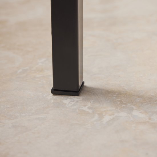 Насадка пластик 21x21 мм, цвет черный, 4 шт.