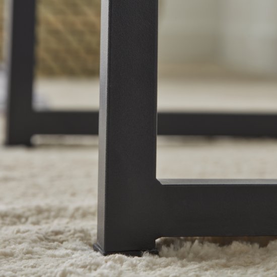 Насадка пластик 21x21 мм, цвет черный, 4 шт.