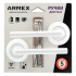 Дверные ручки Armex H-14083-А-WM, без запирания, цвет матовый белый