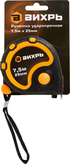 Рулетка Вихрь 7.5 м x 25 мм