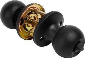 Ручка-кноб 6072-03-BLM с фиксатором цвет черный