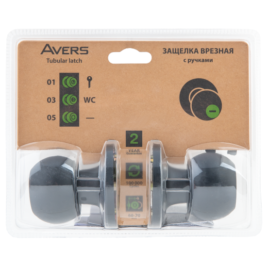 Ручка-кноб 6072-05-BLM цвет черный