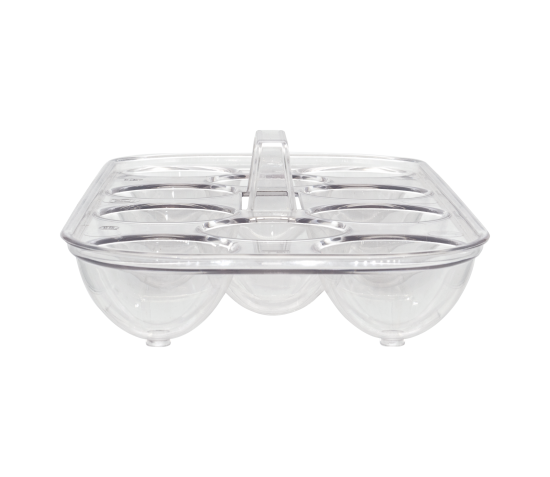 Емкость для яиц 1 отсек Delinia LM 13.8x5.7x29.72 см пластик цвет прозрачный