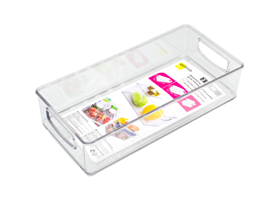 Емкость для холодильника 1 отсек Delinia LM 15.2x7.5x31.23 см пластик цвет прозрачный