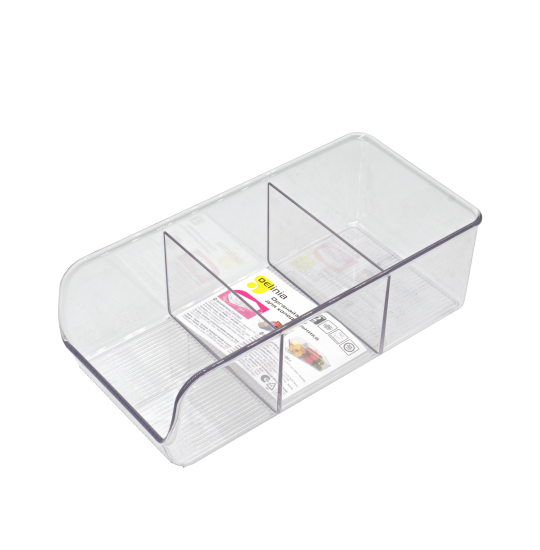 Органайзер 1 отсек Delinia LM 13.91x8.89x27.89 см пластик цвет прозрачный