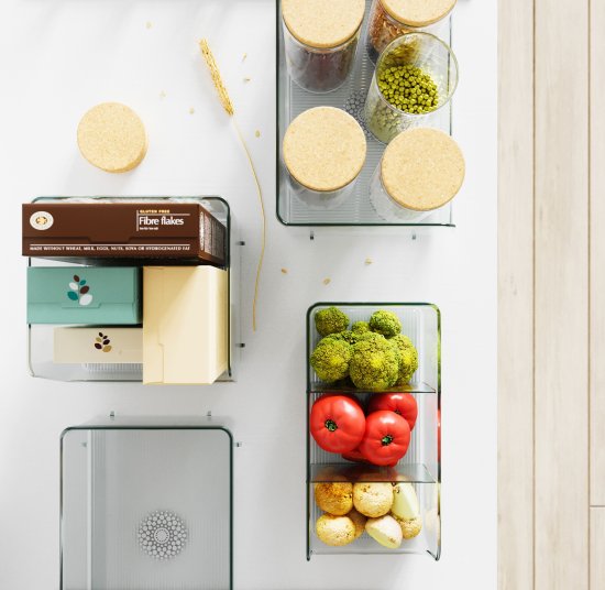 Органайзер 1 отсек Delinia LM 13.91x8.89x27.89 см пластик цвет прозрачный