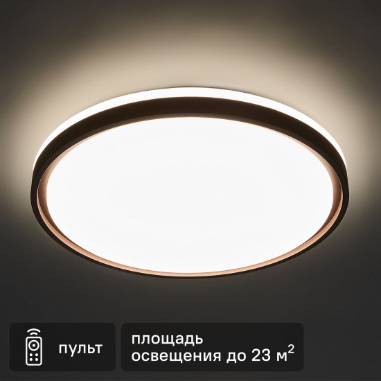Светильник настенно-потолочный светодиодный Lumion Navil 3044/EL 72 Вт регулируемый белый свет цвет коричневый