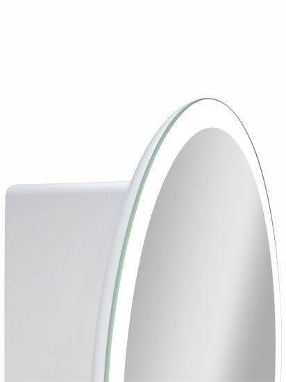 Шкаф зеркальный подвесной Time с подсветкой 60x60 см цвет белый