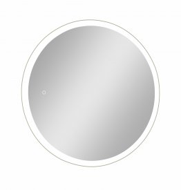 Шкаф зеркальный подвесной Time с подсветкой 70x70 см цвет белый