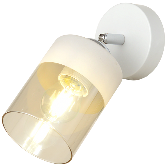 Настенный светильник Inspire Amber 1xE27 46 Вт цвет белый