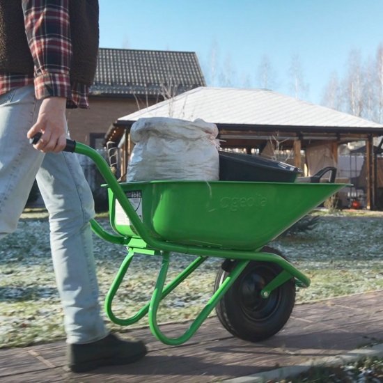 Кузов для тачки Geolia 110 л сталь зелёный