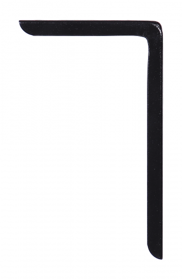 Кронштейн Larvij Modern1 12x18 см сталь нагрузка до 40 кг цвет чёрный