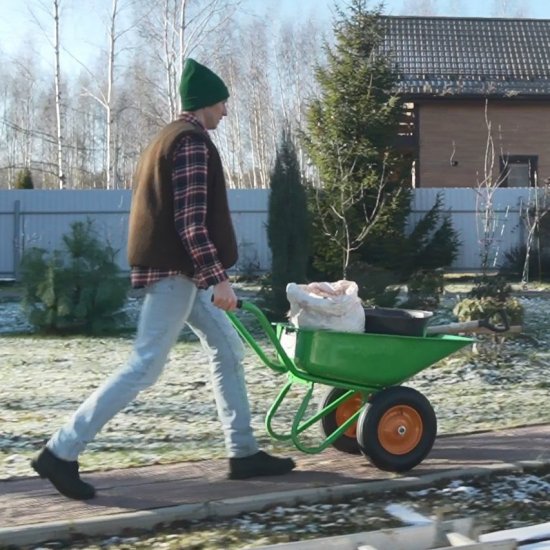 Рама для садовой тачки с двумя колёсами Geolia до 320 кг сталь