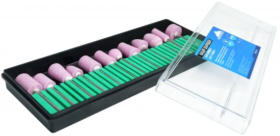 Набор насадок для гравера абразивных Vertextools 0987-5-12, 12 шт.