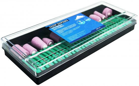 Набор насадок для гравера абразивных Vertextools 0987-5-12, 12 шт.