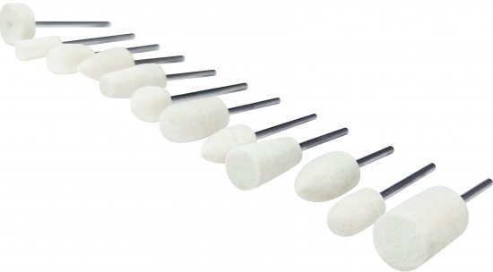 Набор насадок для гравера полировальных Vertextools 0987-1-12, 12 шт.