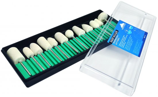 Набор насадок для гравера полировальных Vertextools 0987-1-12, 12 шт.