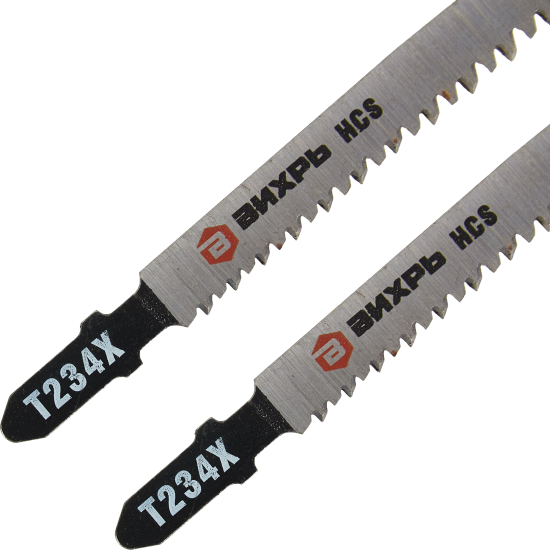 Пилка для лобзика по дереву Вихрь Т234Х быстрый рез, 2 шт.