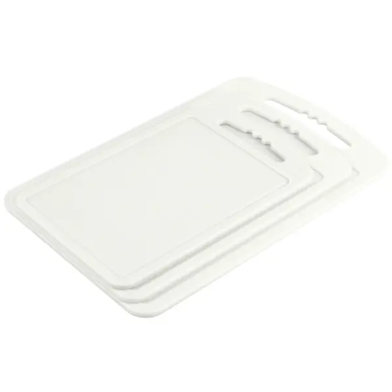 Разделочная доска Martika 31.9x20.2x1.7 см полипропилен цвет белый 3 шт