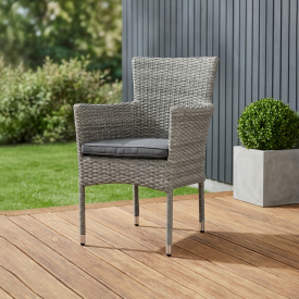 Кресло Naterial Davos 59x57x88 см алюминий цвет серый