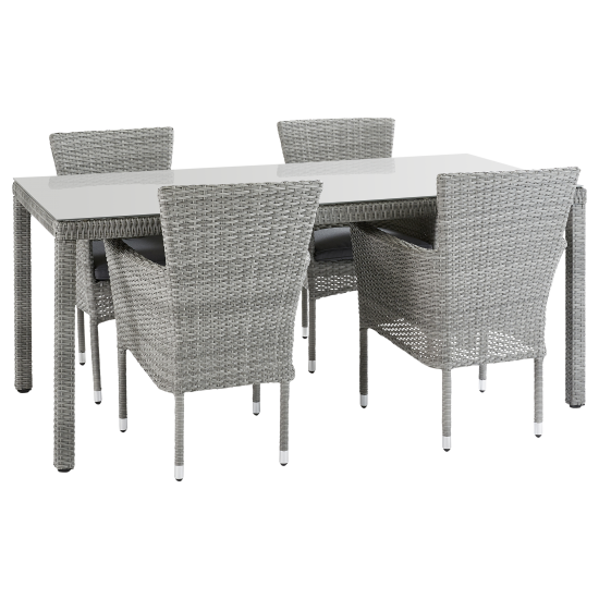 Кресло Naterial Davos 59x57x88 см алюминий цвет серый