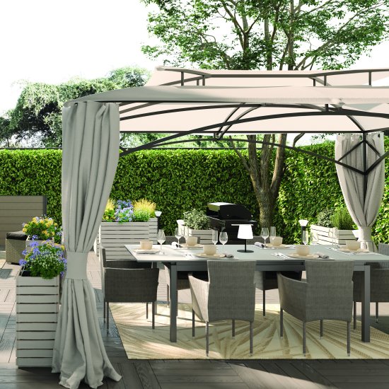 Кресло Naterial Davos 59x57x88 см алюминий цвет серый