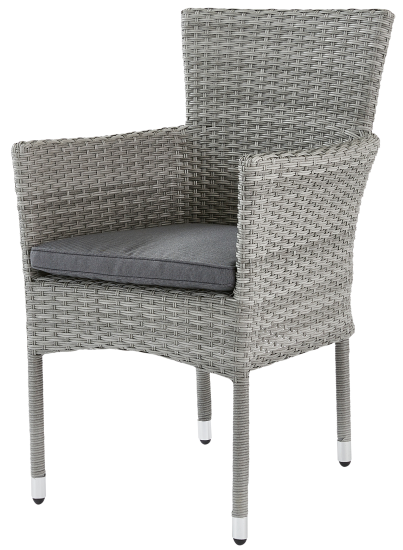 Кресло Naterial Davos 59x57x88 см алюминий цвет серый