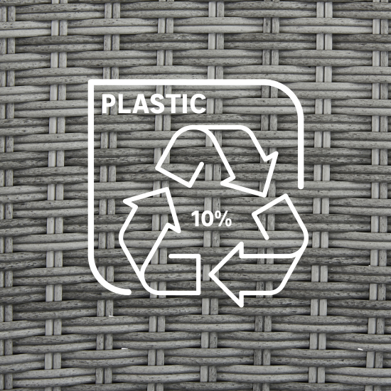 Кресло Naterial Davos 59x57x88 см алюминий цвет серый