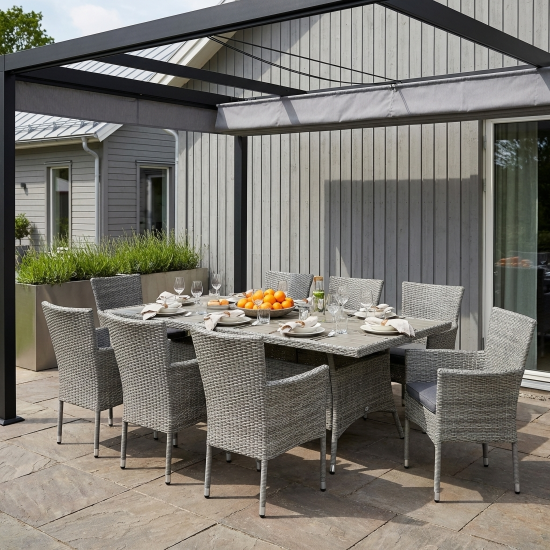 Кресло Naterial Davos 59x57x88 см алюминий цвет серый