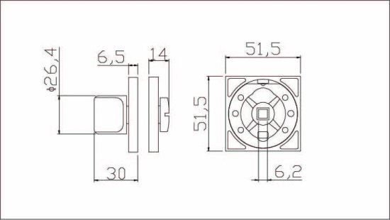 Накладка фиксатор Edson EDS-WC-Q2 цвет графит