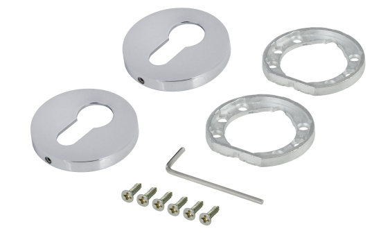 Накладка на цилиндр Edson EDS-SC-R2 ø54 мм цвет хром