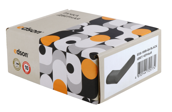 Дверные ручки Edson EDS-186B-Q4 цвет черный