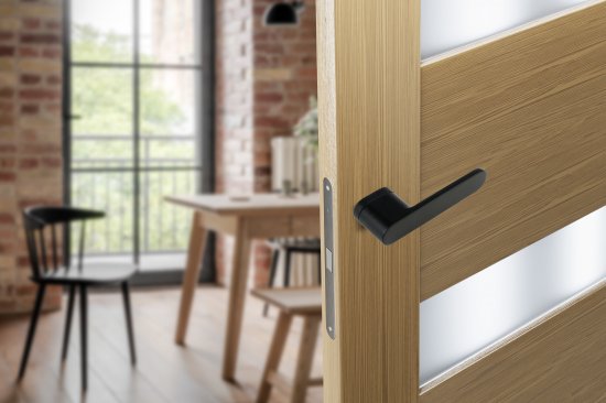 Дверные ручки Edson EDS-186B-Q4 цвет черный