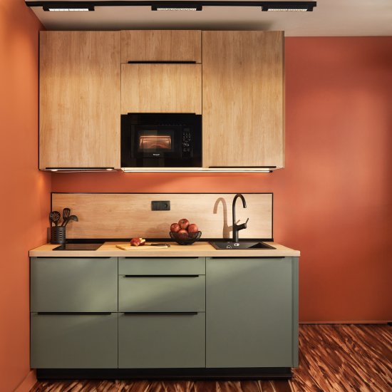 Фальшпанель для кухонного шкафа София грин 58x214.4 см Delinia ID ЛДСП цвет зеленый