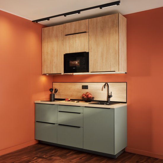 Фальшпанель для кухонного шкафа София грин 58x214.4 см Delinia ID ЛДСП цвет зеленый