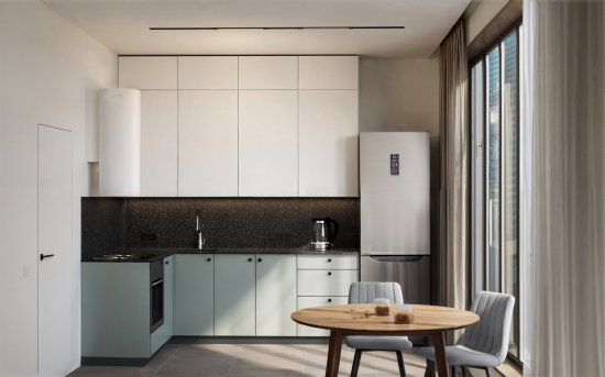 Фальшпанель для кухонного шкафа София грин 37x102.4 см Delinia ID ЛДСП цвет зеленый