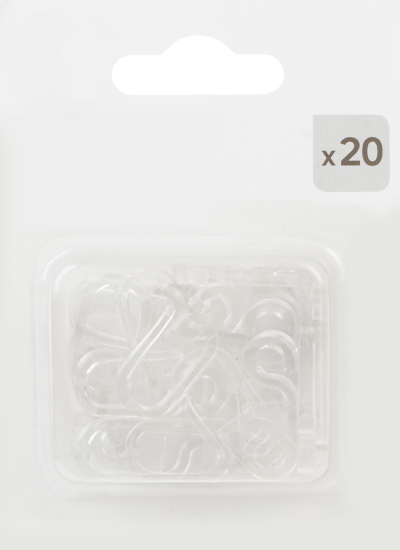 Крючок для кольца 2 см цвет белый 20 шт