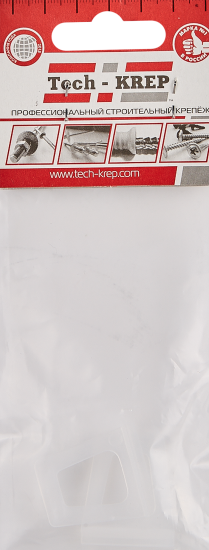 Комплект ручек для антимоскитной сетки Tech-Krep, 5x2.7 см, полиэстер прозрачный 2 шт.