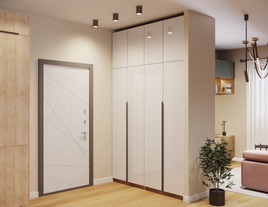 Каркас шкафа Лион 60x232.2x54.5 см ЛДСП цвет дуб комано с петлями